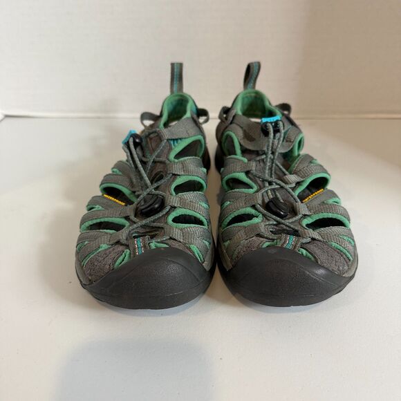 Keen Women's Whisper Waterproof Outdoor Hiking Sandals Gray Green Size 7 - Picture 3 of 9